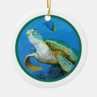 Zee schildpadversiering - Personaliseer het! Keramisch Ornament