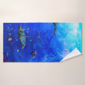 Zee-schildpadWIJN OP WATER Badhanddoek (Badhanddoek)