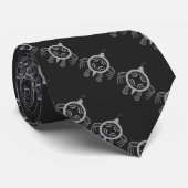 Zee schroefblokken stropdas (Opgerold)