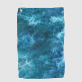 Zee schuim golfhanddoek (Voorkant)