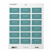 Zee schuim golven retouradres etiket (Full Sheet)