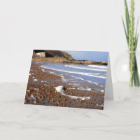 Zee schuim op het strand Jersey
