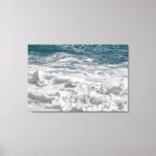 zee schuimdoek omwikkeld canvas afdruk