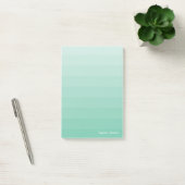 Zee schuimhoeden van groene stripes post-it® notes (Kantoor)