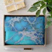 Zee Sediment Jasper Tropical Ocean Blue Tissuepapier (Geschenk)