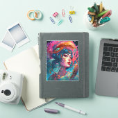 Zee Serpent Hair Lady Fantasy Art Sticker (iPad Cover)