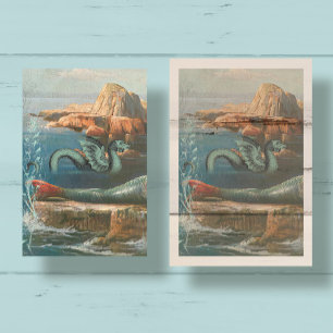 Zee Serpent Ocean Beach  Mermaid Decoupage Tissuepapier