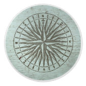  Zee Shanty | Steampunk Compass Ephemera Keramische Knop (Voorkant)