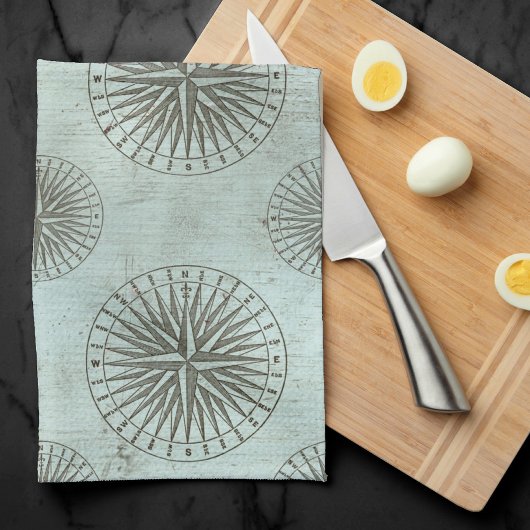 Zee Shanty | Steampunk Compass Ephemera Theedoek