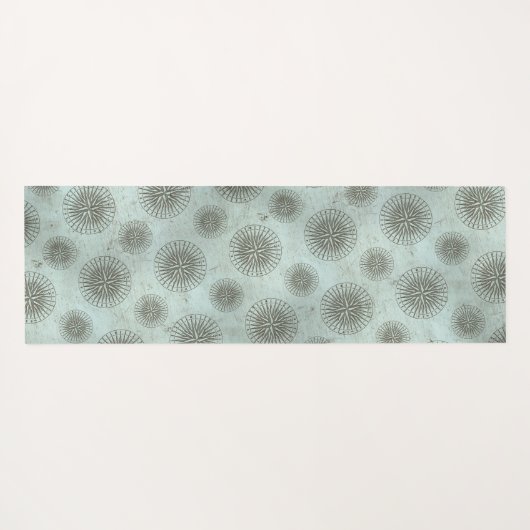 Zee Shanty | Steampunk Compass Ephemera Yogamat (Achterkant (horizontaal))