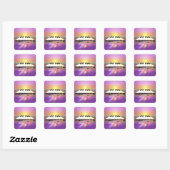 Zee Sharp Piano Keys Vierkante Sticker (Vel)