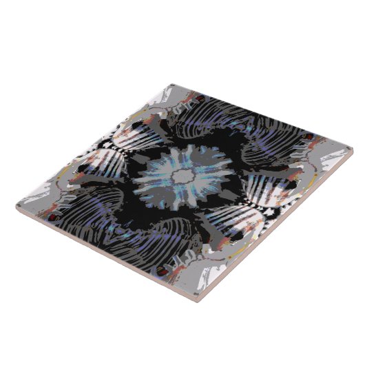 Zee Shell Abstract Patroon Tegeltje (Zijkant)