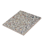 Zee Shell achtergrond oceaanstructuur Tegeltje (Zijkant)