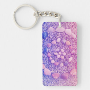 Zee Shell Beach Art Sleutelhanger