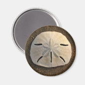 Zee Shell Beach Magnet Sand Dollar Magneet (Voorkant / Achterkant)