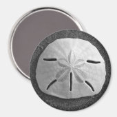 Zee Shell Beach Magnet Sand Dollar Magneet (Voorkant / Achterkant)