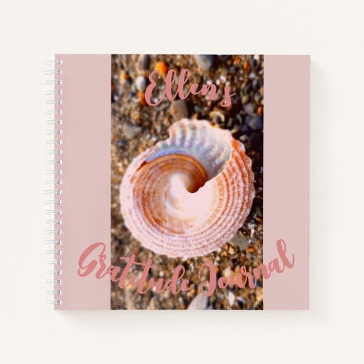 ZEE SHELL BEACH NATUUR FOTO DANKBAARHEID JOURNAL NOTITIEBOEK (Voorkant)