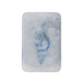 Zee Shell Blue  Antiek Ocean Beach Texture Badmat (Voorkant Verticaal)