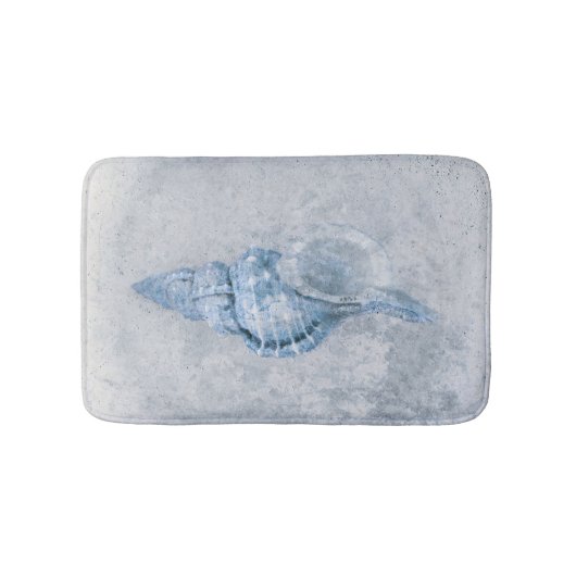 Zee Shell Blue  Antiek Ocean Beach Texture Badmat (Voorkant)