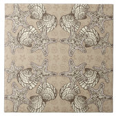 Zee Shell Bounty Pattern Tegeltje (Voorkant)