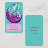  Zee Shell dat of roept Visitekaartje (Voorkant / Achterkant)