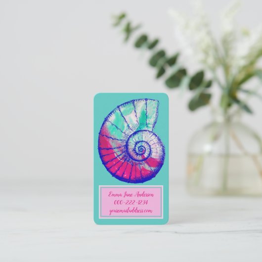 Zee Shell dat of roept Visitekaartje (Staand voorkant)