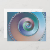 Zee Shell - Fractal Briefkaart (Voorkant / Achterkant)