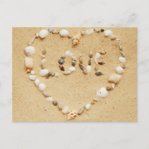 Zee Shell Love Heart Briefkaart