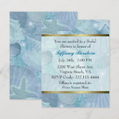  Zee Shell met Vrijgezellenfeest Kaart (Voorkant / Achterkant)