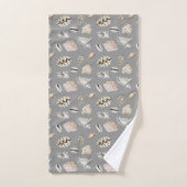 Zee Shell Nautical Pattern Crustaceancore Bad Handdoek (Handdoek)