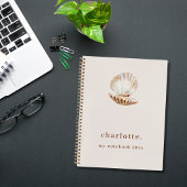 Zee shell parel beige modern notitieboek