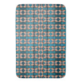 Zee Shell Pattern, blauw Badmat (Voorkant Verticaal)