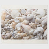 Zee Shell & Starfish Background - Beach Shells Cadeaupapier (Vlak)