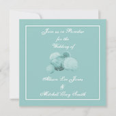 Zee Shell Wedding Invitation Kaart (Voorkant)