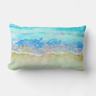 *~ Zee Shore AR7 Beach Nautische Golven Surf Beach Kussen