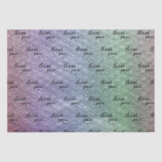 Zee Siren Bubble Wrap Reseller Dank u Tissuepapier (Voorkant)