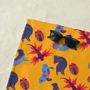 Zee Slugs en Nudibranch Beach Towel Strandlaken