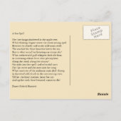 Zee Spell van Dante Gabriel Rossetti Briefkaart (Achterkant)