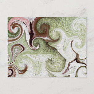 Zee Sponges Shells Seafoam Green Pink White Balls Briefkaart