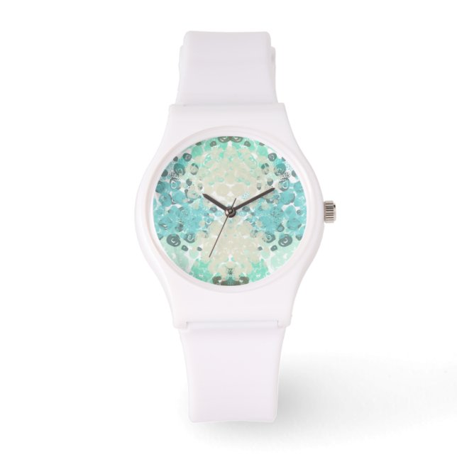 Zee Spots Dames Wit Sport Horloge (Voorkant)