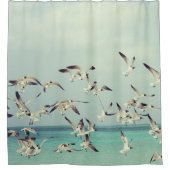 Zee springt in het vliegdouchergordijn douchegordijn (Voorkant)