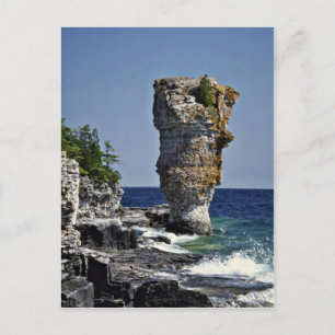 Zee stack, Flowerpot Island, Bruce Peninsula, Onta Briefkaart