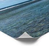 Zee stapel omringd door oceaan poster (Hoek)