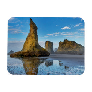 Zee stapels op Bandon Beach in Bandon, Oregon 3 Magneet