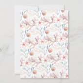 Zee Star bruids doucheuitnodiging Kaart (Achterkant)