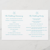 Zee ster & zwamblauw - wittrouwprogramma ' s (Achterkant)