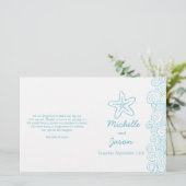 Zee ster & zwamblauw - wittrouwprogramma ' s (Staand voorkant)