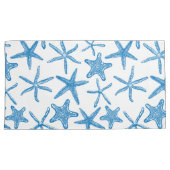 Zee sterren in blauw kussensloop (Voorkant-Rechts)