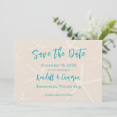 Zee sterren Starfish Bespaar de data Kaart (Staand voorkant)