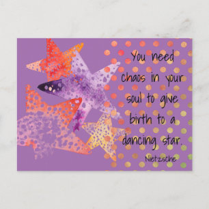 Zee sterren, sterren en Stippen - zeezijde Briefkaart